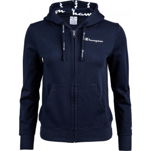 Champion HOODED FULL ZIP SWEATSHIRT tmavě modrá L - Dámská mikina