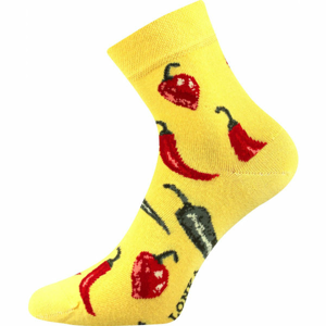 Boma PATTE 039 Vysoké ponožky, Žlutá,Červená,Tmavě zelená, velikost 35-38