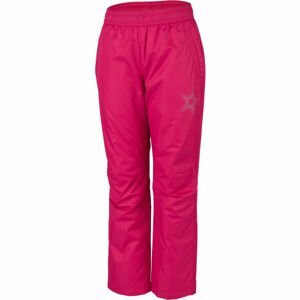 Lewro GIDEON Dětské zateplené kalhoty, růžová, velikost 128-134