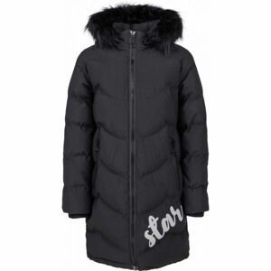 Lewro STAR Dívčí zimní kabát, černá, veľkosť 128-134