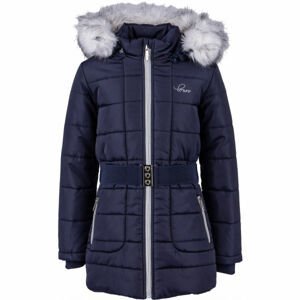 Lewro NETY Dívčí zimní kabát, tmavě modrá, velikost 116-122