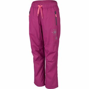 Lewro TIMOTEO Dětské zateplené kalhoty, fialová, velikost 116-122