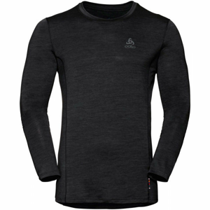 Odlo SUW MEN'S TOP CREW NECK L/S NATURAL+ LIGHT černá L - Pánské tričko