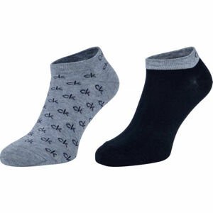 Calvin Klein MEN LINER 2P ALL OVER CK LOGO EDUARDO Pánské ponožky, světle modrá, veľkosť 43-46