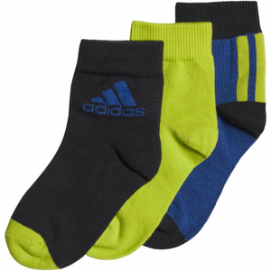 adidas LK ANKLE S 3PP Dětské ponožky, černá, velikost 25-27