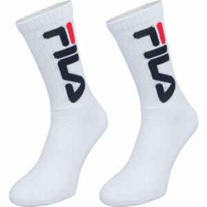 Fila UNISEX TENNIS 2P Unisex ponožky, bílá, velikost 39-42