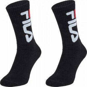 Fila UNISEX TENNIS 2P Unisex ponožky, černá, velikost 35-38