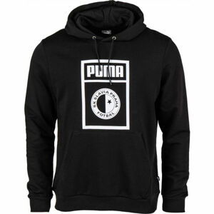 Puma SLAVIA PRAGUE GRAPHIC HOODY Pánská mikina, černá, velikost S