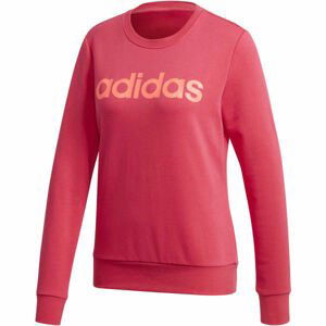 adidas ESSENTIALS LINEAR CREWNECK Dámská mikina, růžová, velikost S