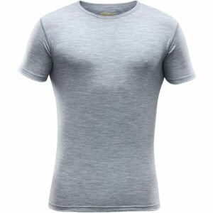 Devold BREEZE T-SHIRT M šedá XL - Pánské vlněné triko