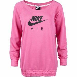 Nike NSW AIR CREW OS FLC W Dámská mikina, růžová, velikost XS