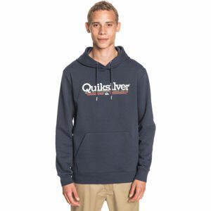 Quiksilver TROPICAL LINES SCREEN FLEECE Pánská mikina, tmavě modrá, velikost XL