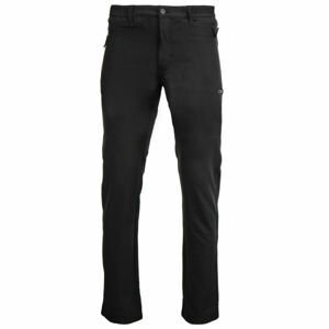 ALPINE PRO HEIRUN Pánské softshellové kalhoty, černá, velikost 50