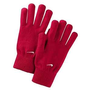 Nike KNITTED GLOVES červená L/XL - Pletené rukavice