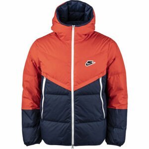 Nike NSW DWN FIL WR JKT SHLD Pánská zimní bunda, Oranžová, velikost L