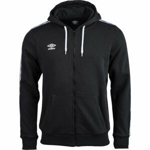 Umbro FW TAPED ZIP HOODIE Pánská mikina, černá, velikost XL