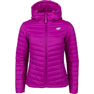 4F WOMEN´S JACKET růžová XL - Dámská prošívaná bunda