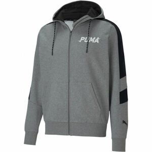 Puma MODERN SPORT HOODIE Pánská mikina, šedá, velikost M