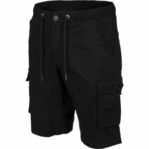 Willard ASVALD Pánské plátěné šortky, černá, velikost M