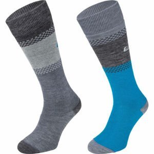Eisbär SKI COMFORT 2 PACK Dámské zateplené ponožky, šedá, velikost 39/42
