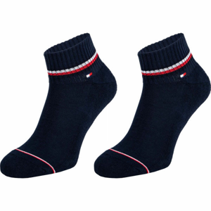 Tommy Hilfiger MEN ICONIC QUARTER 2P Pánské ponožky, tmavě modrá, veľkosť 43-46