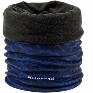 Finmark MULTIFUNKČNÍ ŠÁTEK Multifunkční šátek s fleecem, tmavě modrá, velikost UNI