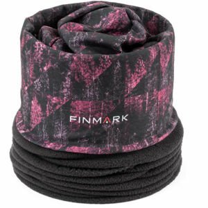 Finmark MULTIFUNKČNÍ ŠÁTEK Multifunkční šátek s fleecem, Růžová,Černá,Bílá, velikost