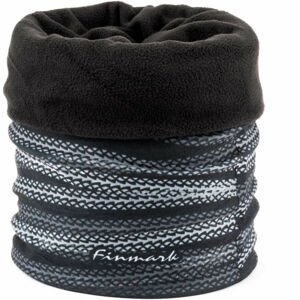Finmark MULTIFUNKČNÍ ŠÁTEK Multifunkční šátek s fleecem, Tmavě šedá,Černá,Bílá, velikost