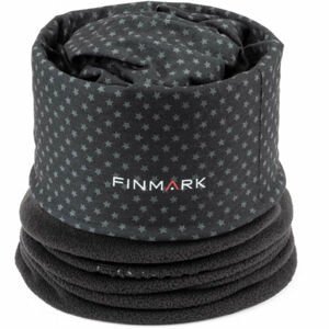 Finmark MULTIFUNCTIONAL SCARF Multifunkční šátek s fleecem, černá, velikost UNI