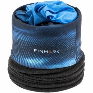 Finmark MULTIFUNCTIONAL SCARF Multifunkční šátek s fleecem, modrá, veľkosť UNI