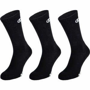 Champion CREW SOCKS LEGACY X3 Unisexové ponožky, černá, velikost 39/42