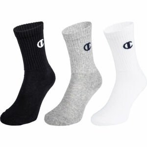 Champion CREW SOCKS LEGACY X3 Unisexové ponožky, černá, velikost 43-46
