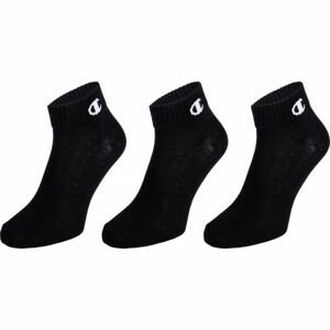 Champion ANKLE SOCKS LEGACY  X3 Unisex ponožky, Černá,Bílá, velikost