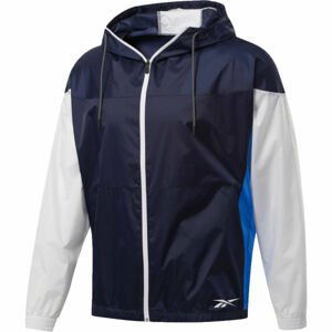 Reebok WOVEN JACKET BLUE MYT Sportovní bunda, Tmavě modrá,Bílá,Modrá, velikost