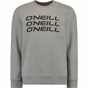 O'Neill TRIPLE STACK CREW SWEATSHIRT Pánská mikina, šedá, velikost XXL