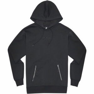 Converse COURT LIFESTYLE PULLOVER HOODIE Pánská mikina, černá, velikost M