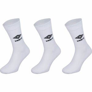 Umbro SPORTS SOCKS 3 PACK Ponožky, bílá, velikost 43-47