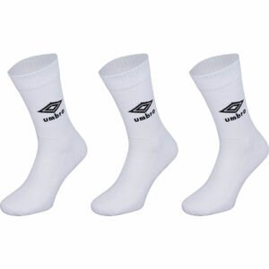 Umbro SPORTS SOCKS 3 PACK Ponožky, bílá, velikost 39-42