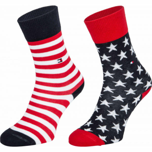 Tommy Hilfiger KIDS SOCK 2P STARS AND STRIPES Dětské ponožky, tmavě modrá, veľkosť 35-38