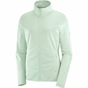 Salomon OUTRACK FULL ZIP MIDLAYER W Dámská mikina, světle zelená, velikost M