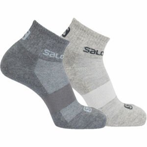 Salomon SOCKS EVASION 2-PACK Ponožky, šedá, velikost L