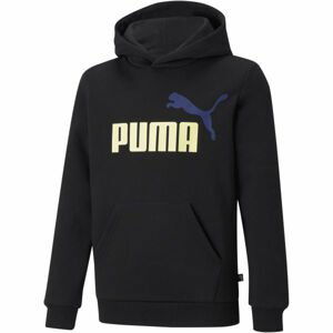 Puma ESS + 2 COL BIG LOGO HOODIE FL B Černá 116 - Chlapecká mikina