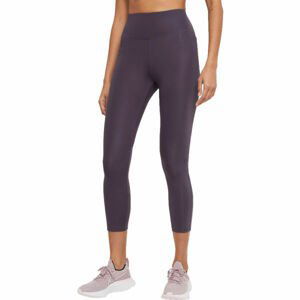 Nike DF FAST CROP W Dámské běžecké legíny, fialová, velikost L