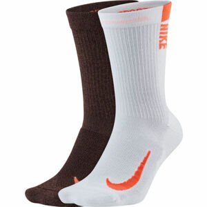 Nike MULTIPLIER MIX Unisexové ponožky, bílá, velikost 34-38