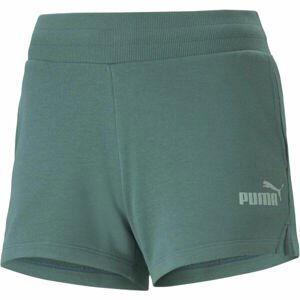 Puma ESS 4 SWEAT SHORTS Dámské šortky, zelená, velikost XL