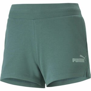 Puma ESS 4 SWEAT SHORTS Dámské šortky, Zelená, velikost XS