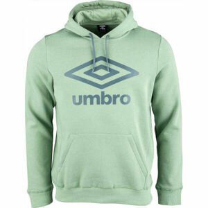 Umbro FW LARGE LOGO HOODY Pánská mikina, zelená, velikost M