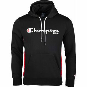 Champion HOODED SWEATSHIRT Pánská mikina, černá, velikost M