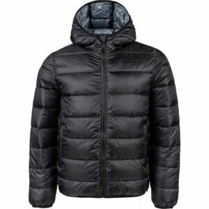 Champion HOODED JACKET Pánská prošívaná bunda, černá, velikost S