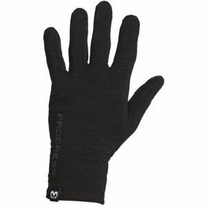 PROGRESS MERINO GLOVES Funkční Merino rukavice, černá, velikost